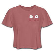 Load image into Gallery viewer, Plum Onigiri Crop Top - mauve