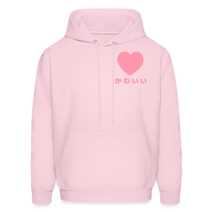 Kawaii Love Hoodie - pale pink