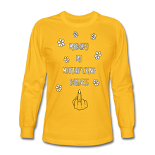 Load image into Gallery viewer, My Body My Business Long Sleeve Tee - gold
