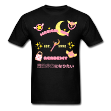 Load image into Gallery viewer, Magical Girl Academy Unisex Tee - black
