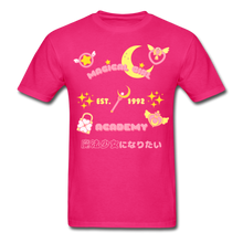Load image into Gallery viewer, Magical Girl Academy Unisex Tee - fuchsia
