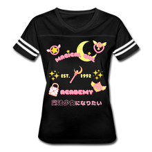 Load image into Gallery viewer, Magical Girls Academy Sporty Tee - black/white
