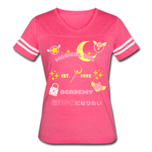 Load image into Gallery viewer, Magical Girls Academy Sporty Tee - vintage pink/white
